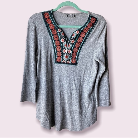 🚨FLASH SALE🚨 Stitchfix Papermoon V Neck Quarter Sleeve Blouse - Picture 1 of 6